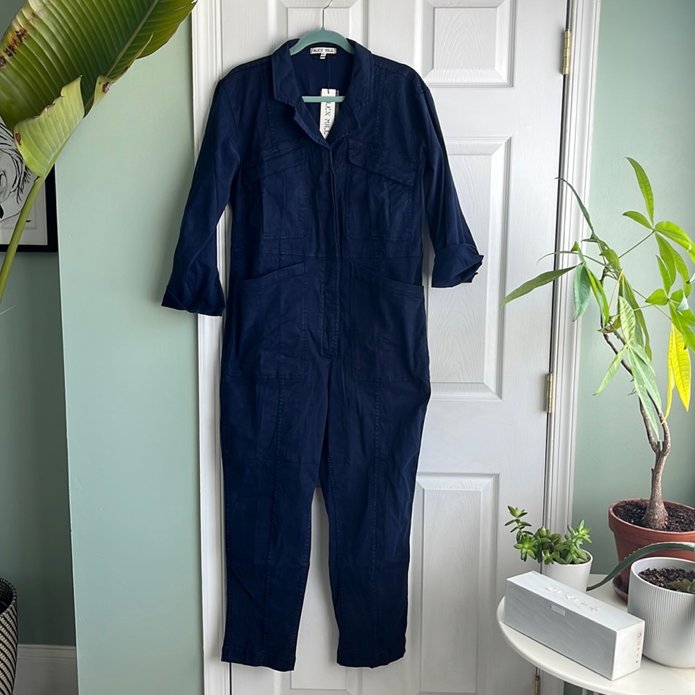 Alex Mill Deep Blue Jumpsuit